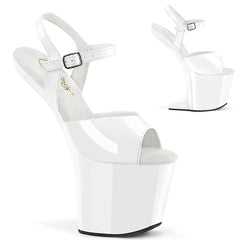 CRAZE-809  White Patent/White