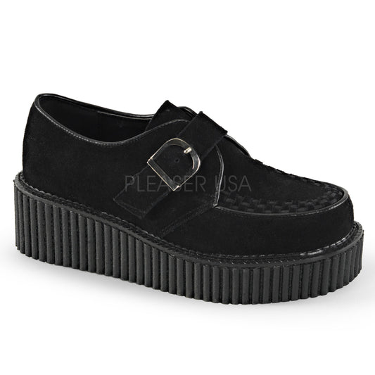 CREEPER-118  Black Vegan Suede