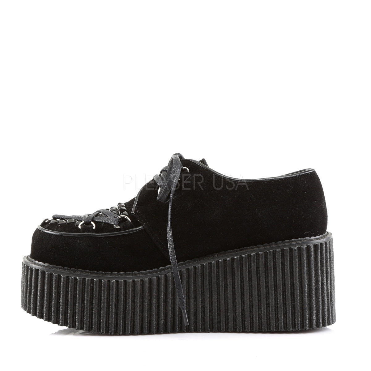 CREEPER-216  Black Vegan Suede