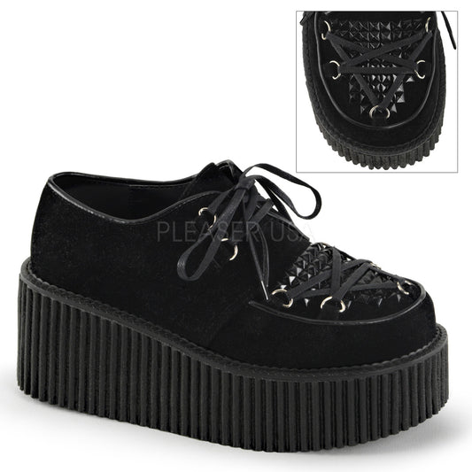 CREEPER-216  Black Vegan Suede