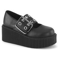 CREEPER-230  Black Vegan Leather