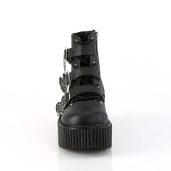 CREEPER-260  Black Vegan Leather