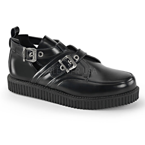 CREEPER-615  Black Leather