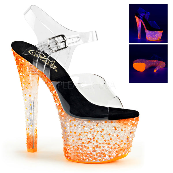 CRYSTALIZE-308PS  Clear/Neon Icy Tangerine