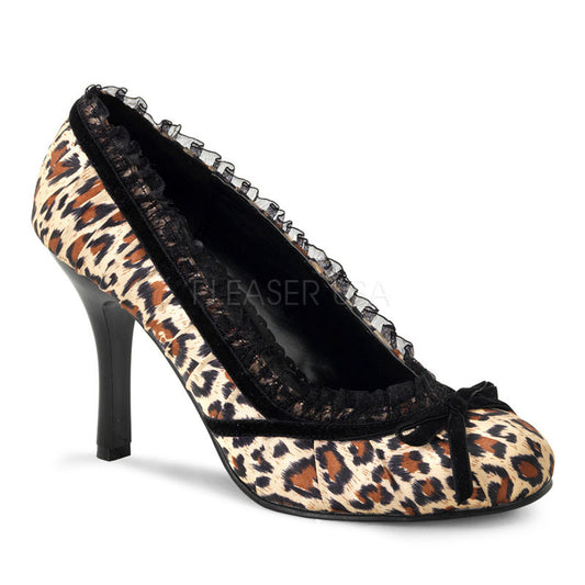 DAINTY-420  Cheetah Print Satin