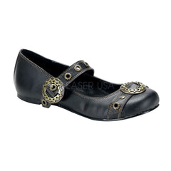 DAISY-09  Black Vegan Leather