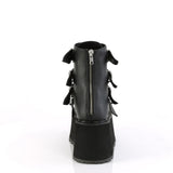 DAMNED-105  Black Vegan Leather