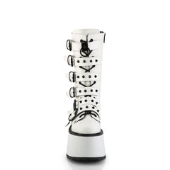 DAMNED-225  White Vegan Leather