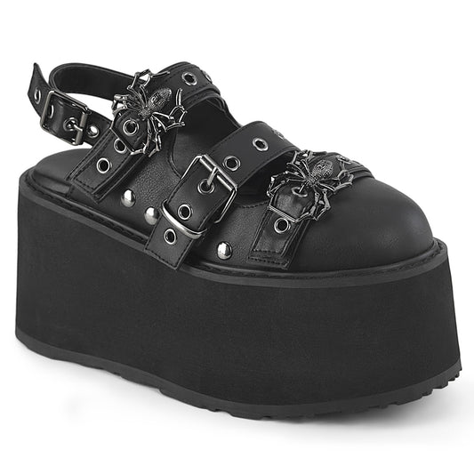 DAMNED-27  Black Vegan Leather