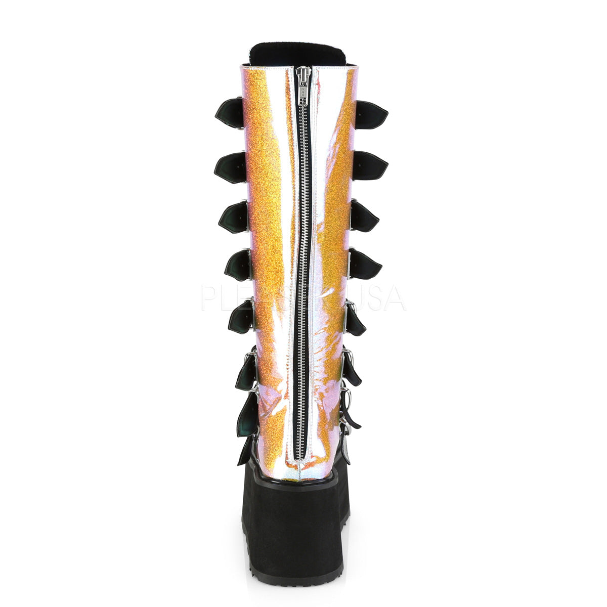 DAMNED-318  Pink Shifting Glitter Vegan Leather