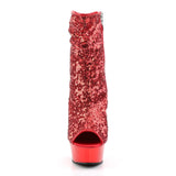 DELIGHT-1008SQ  Red Sequins/Red Chrome