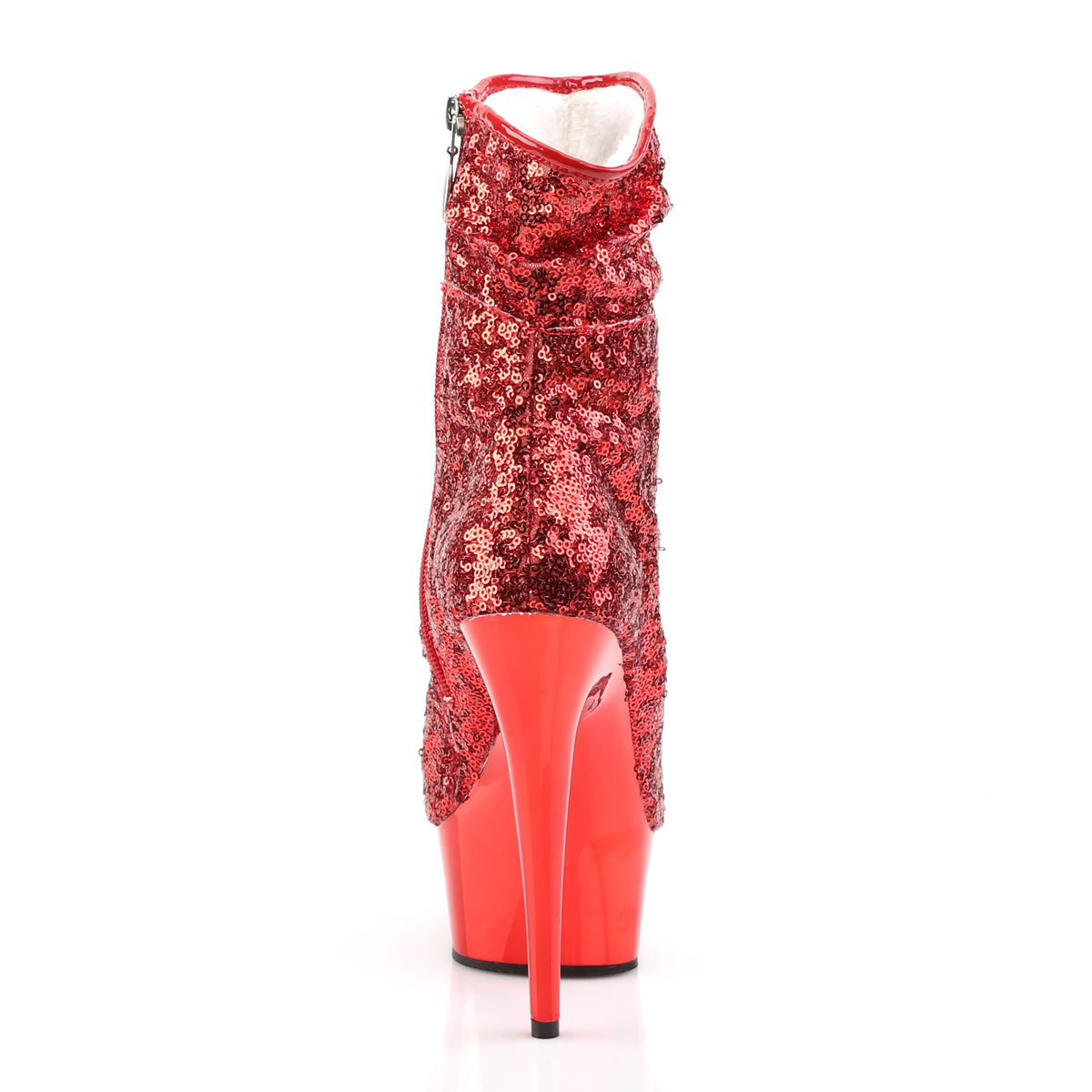 DELIGHT-1008SQ  Red Sequins/Red Chrome