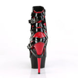 DELIGHT-1012  Black-Red Patent/Black-Red
