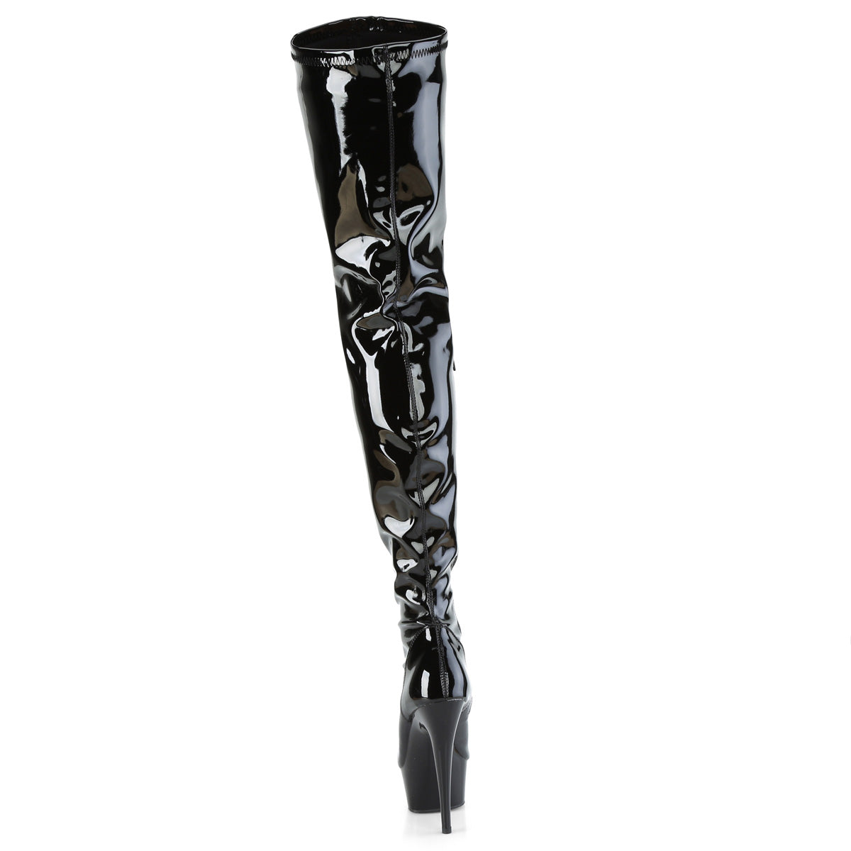 DELIGHT-3000BONE  Black Stretch Patent/Black