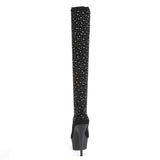 DELIGHT-3002  Black Stretch Knit Fabric/Black Matte