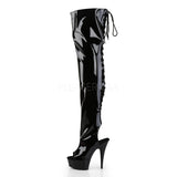 DELIGHT-3017  Black Str Patent/Black