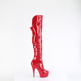 DELIGHT-3018  Red Stretch Patent/Red