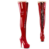 DELIGHT-3027  Red-Black Stretch Patent
