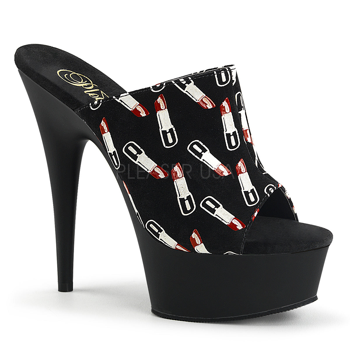DELIGHT-601-7  Black Suede/Black Matte
