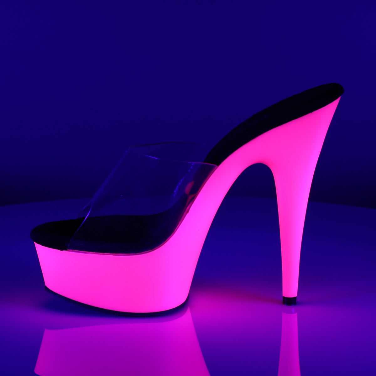 DELIGHT-601UV  Clear/Neon Pink