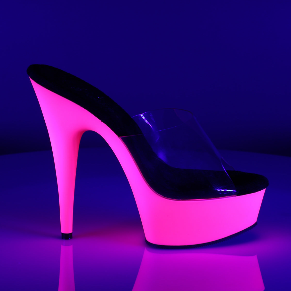 DELIGHT-601UV  Clear/Neon Pink