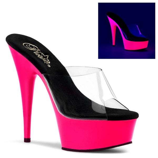 DELIGHT-601UV  Clear/Neon Pink