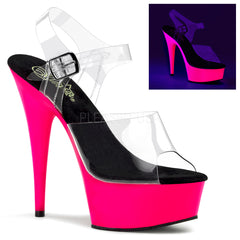 DELIGHT-608UV  Clear/Neon Pink