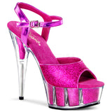 DELIGHT-609-5G  Hot Pink Glitter/Hot Pink Glitter