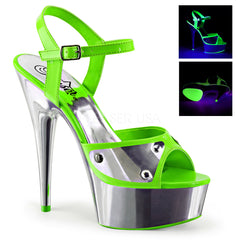 DELIGHT-609NC  Neon Green/Silver Chrome