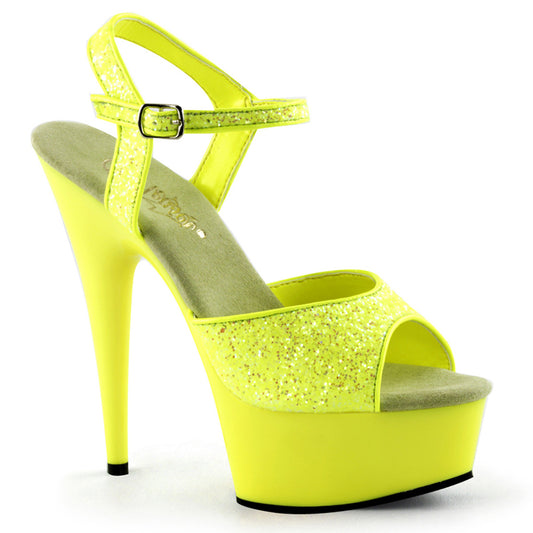 DELIGHT-609UVG  Neon Yellow Glitter/Yellow
