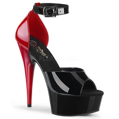 DELIGHT-617  Black-Red Patent/Black-Red