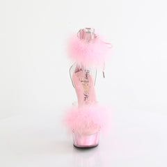 DELIGHT-624F  Clear-Baby Pink Fur / M