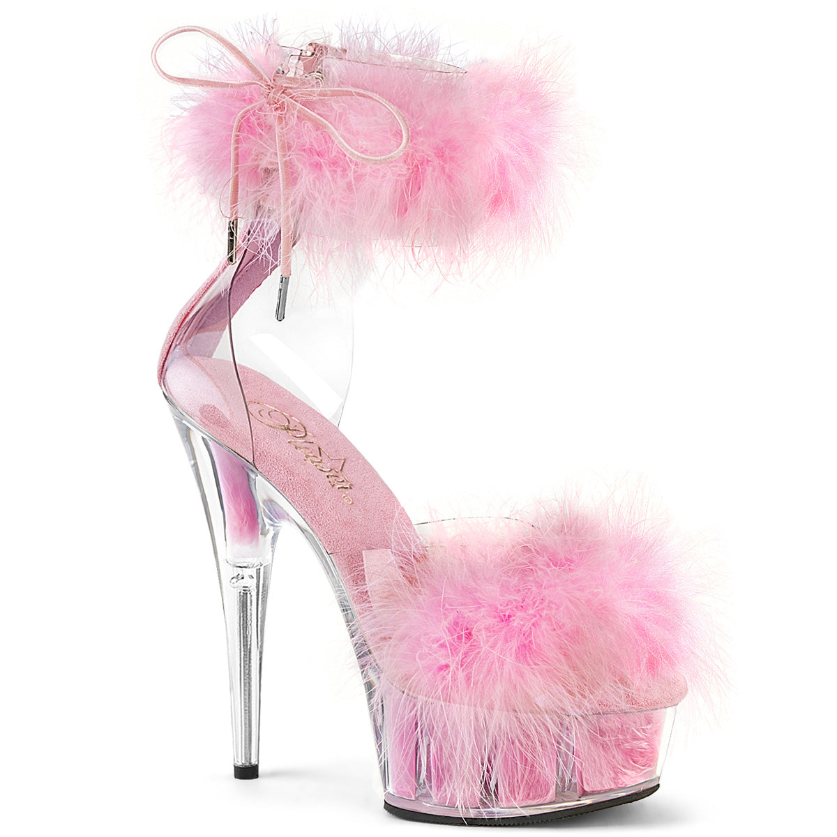 DELIGHT-624F  Clear-Baby Pink Fur / M