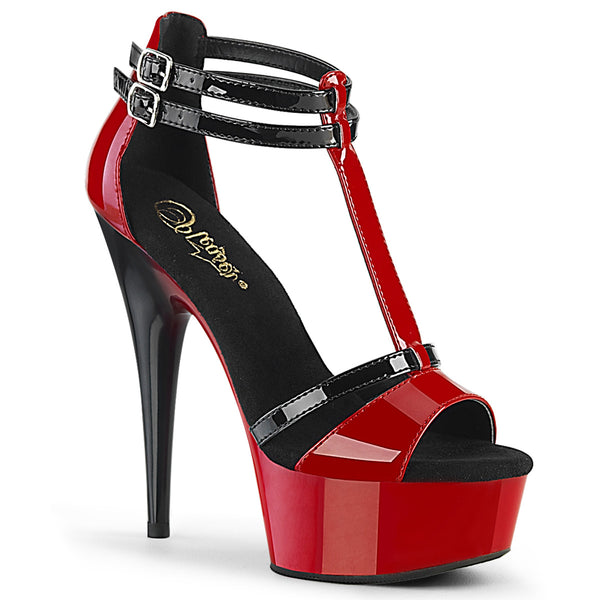 DELIGHT-663  Red-Black Patent/Red-Black