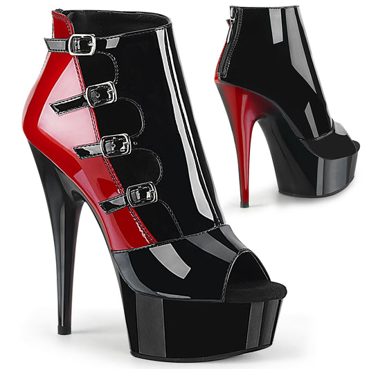 DELIGHT-681  Black-Red Patent/Black
