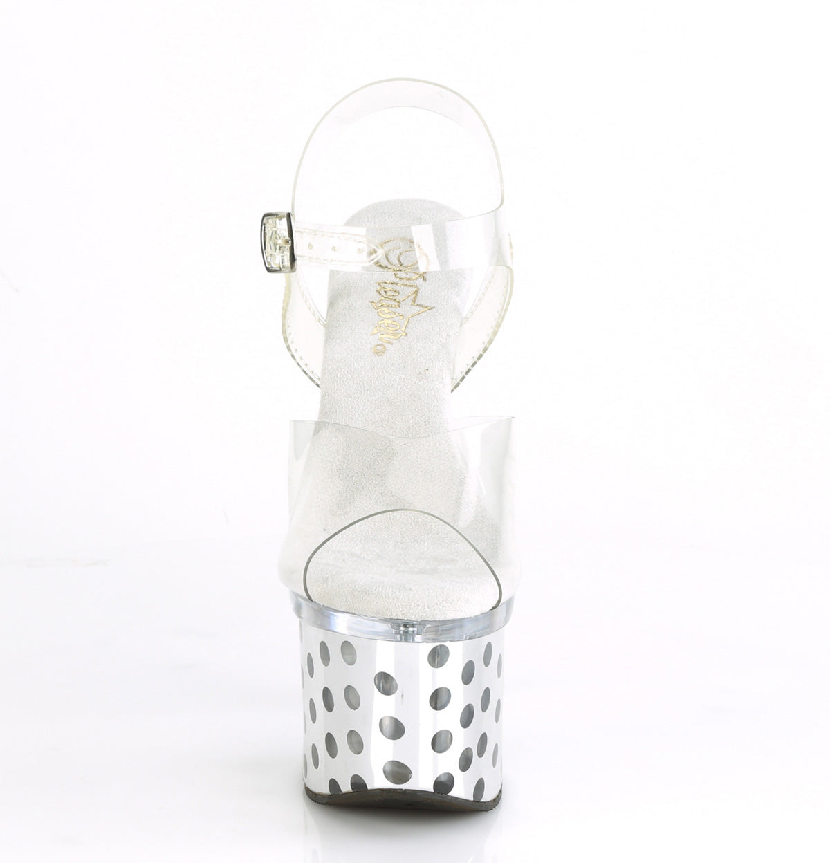 DISCOLITE-708DOTS  Clear/Silver Chrome
