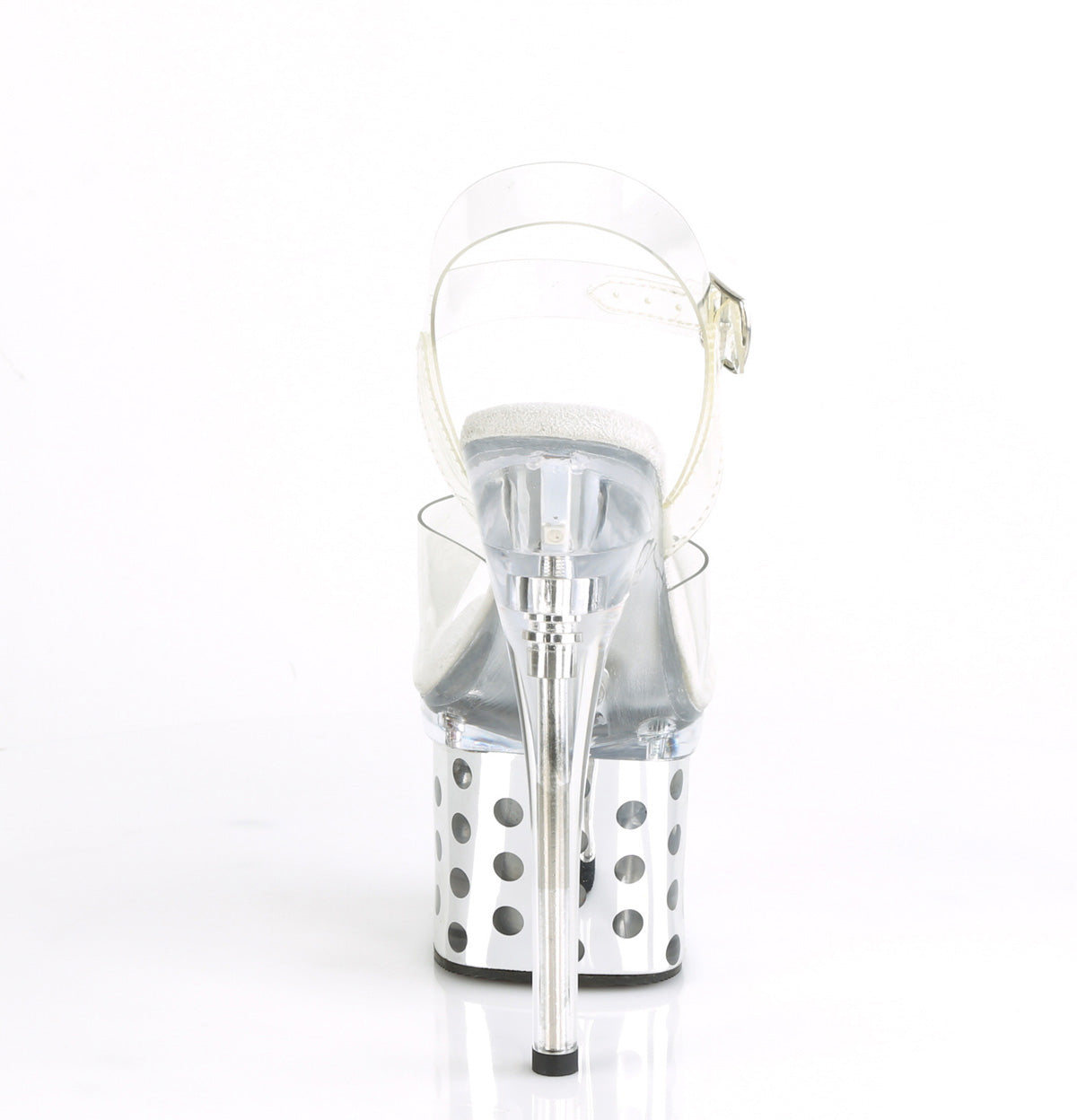 DISCOLITE-708DOTS  Clear/Silver Chrome