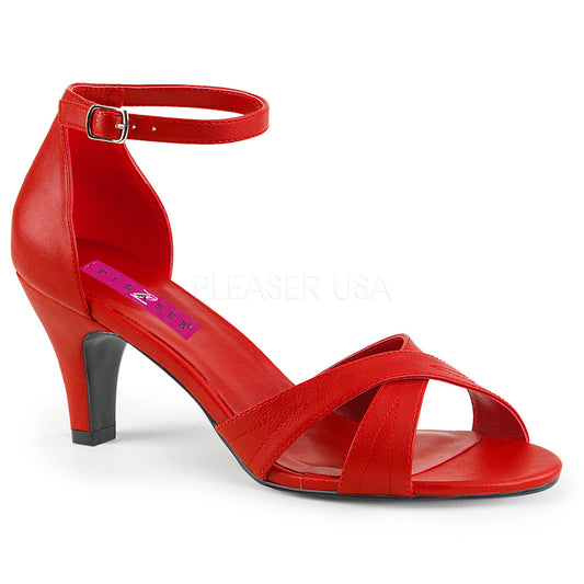 DIVINE-435  Red Faux Leather