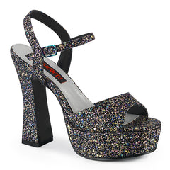 DOLLY-09  Black Multi Glitter