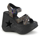 DYNAMITE-02  Black Multi Glitter