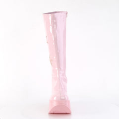 DYNAMITE-218  Baby Pink Patent-Baby Pink Multi Gliter