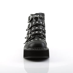 EMILY-315  Black Vegan Leather