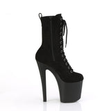 ENCHANT-1040  Black Faux Suede/Black Matte