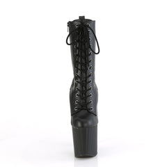 ENCHANT-1040  Black Faux Leather/Black Matte