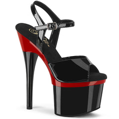 ESTEEM-709BR  Black Patent/Red-Black