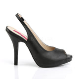 EVE-04  Black Faux Leather