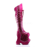 FABULOUS-3035  Hot Pink Crinkle Patent-Glitter