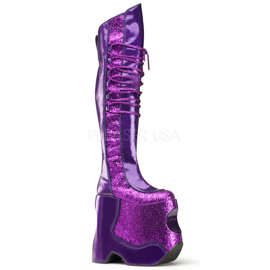 FABULOUS-3035  Purple Crinkle Patent-Glitter