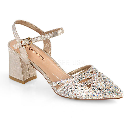 FAYE-06  Champagne Shimmering Fabric