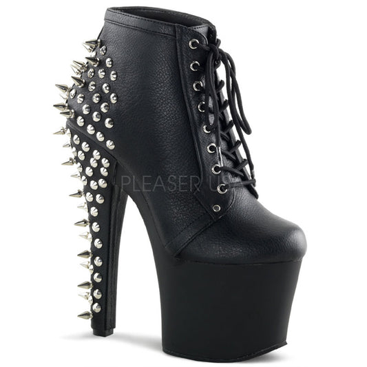FEARLESS-700-28  Black Faux Leather/Black Matte
